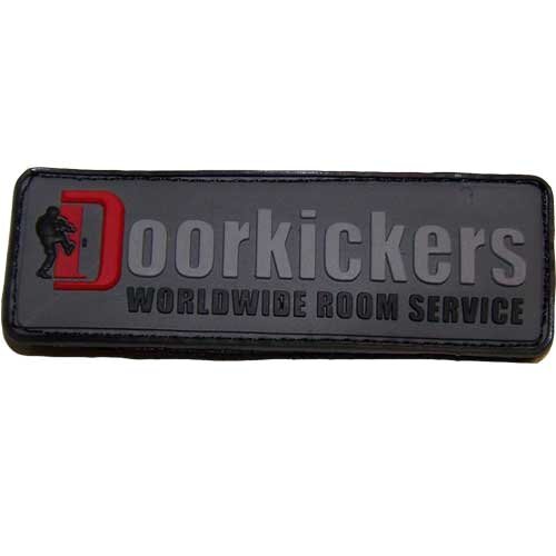 3D Rubber Patch "Door Kickers Crew" Worldwide Room Service grau