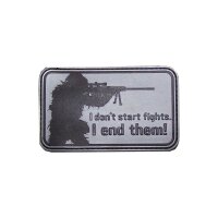 3D Rubber Patch "I dont start fights. I end...