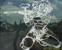 Autoaufkleber "Kiosk-Babe"